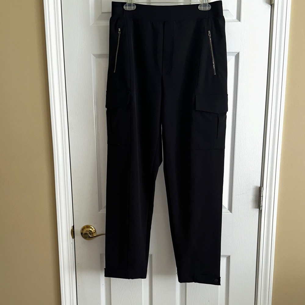 Athleta Women’s Endless Black Cargo Pants with Zipper Pockets